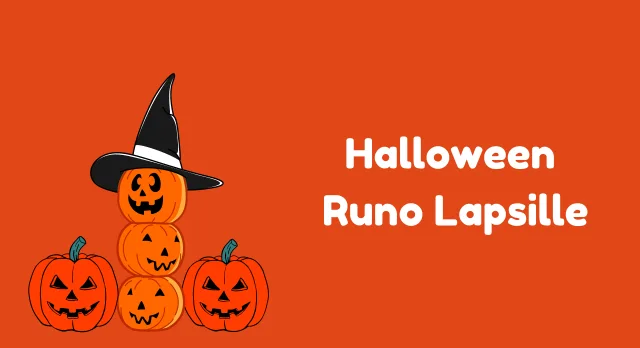 halloween runo lapsille