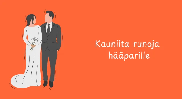 kauniita runo hääparille