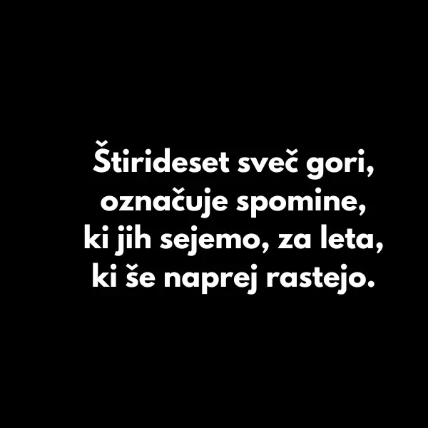 verzi za 40 let rojstni dan, za moški, ženska, voščilo za 40