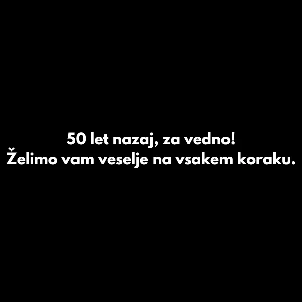 kratki verzi za 50 let