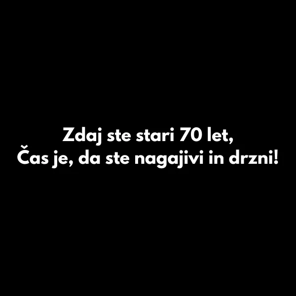 smešni verzi za 70 let