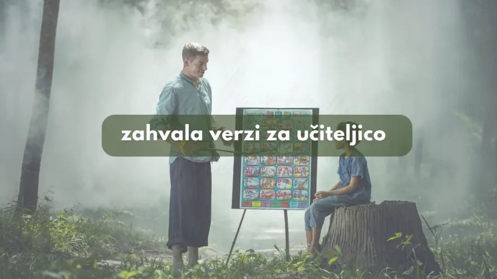 zahvala verzi za učiteljico