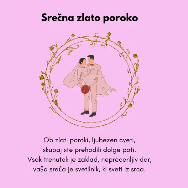 pozitivne misli za zlato poroko